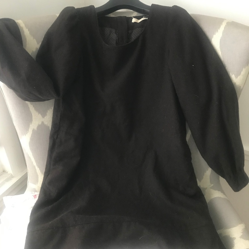 Deep brown wool sessun dress